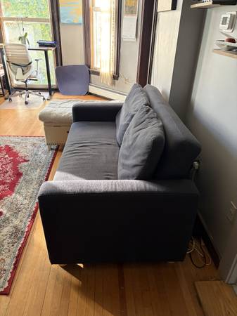 Serta Trinity Full-Size Sleeper Loveseat – Navy Blue – $250 OBO 1