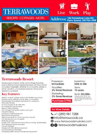 BUSINESS FOR SALE – TERRAWOODS RESORT, PARRY SOUND 1