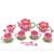 Vintage Toy tea set with flowers and butterflies creative pretend play 2 thumbnail