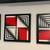 3 geometric square canvases on wood frames 1 thumbnail