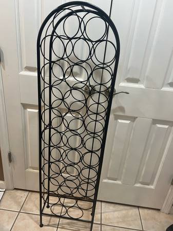 Wrough Iron Wine Rack 1