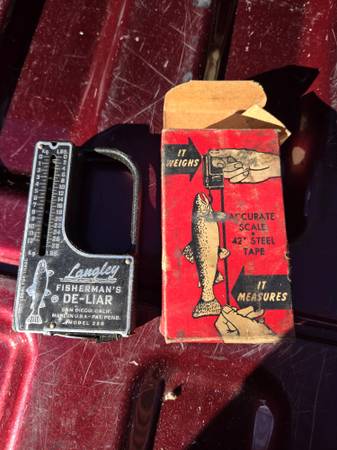 Langley deliar tape measure and scale with box 1
