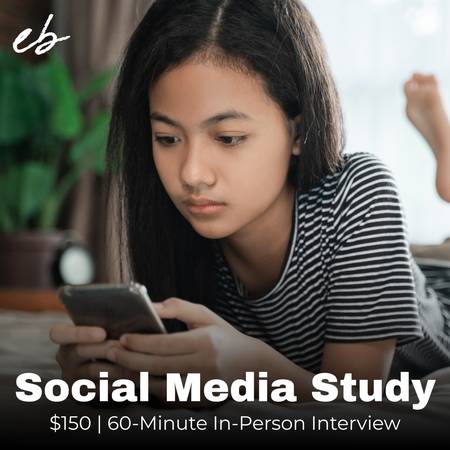 Social Media Research Study - Pays $150 1