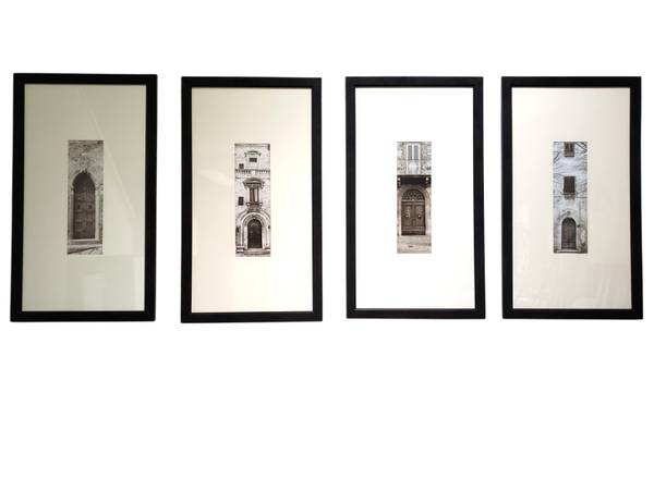 4 marcos grandes con paspartú grande y puertas antiguas conjunto de arte para pared - $500 (Auburn)63471461274115120