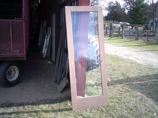 30" x 80" full lite Maple door slab 1