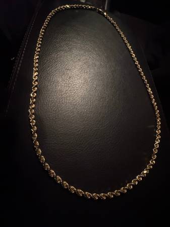 14k 24 inch 4mm Solid Yellow Gold Rope Chain 1