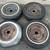 15 inch Chevy or GMC truck or van rims and old tires 5 on 5 steelies 1 thumbnail