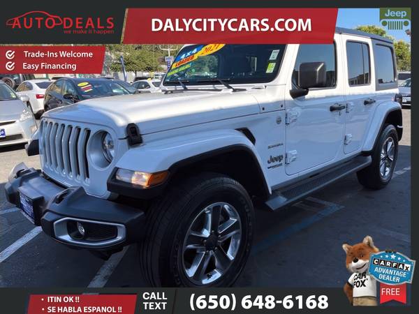 2021 Jeep Wrangler Unlimited Sahara Sport Utility 4D 4 D 4-D - $37,999 (Auto Deals)63654696249219120
