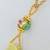 Natural Lemon Chrysoprase Gemstone And Cloisonne Pendant 5 thumbnail