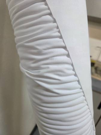 White Jersey Cotton Poly-Blend - 4.6ft W - GREAT VALUE! 1