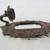 Victorian Ornate Wall Mounted Cast Iron Framed Mirror & Candle Holder 5 thumbnail