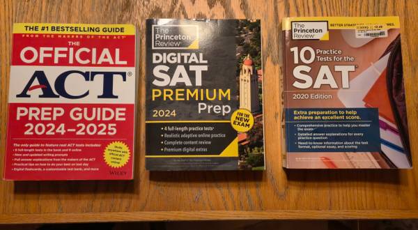 SAT and ACT  preparation guides 1
