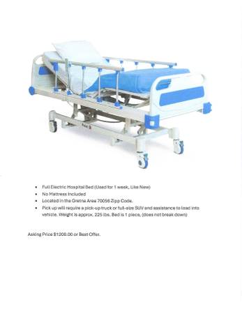 Full Electric Hospital Bed 1
