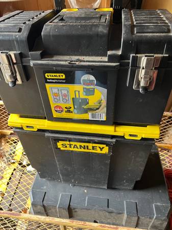 Stanley tool box with tools 1