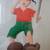 Traditional Thai Boy Silk Handicraft Art Framed With Glass Cover 8 thumbnail