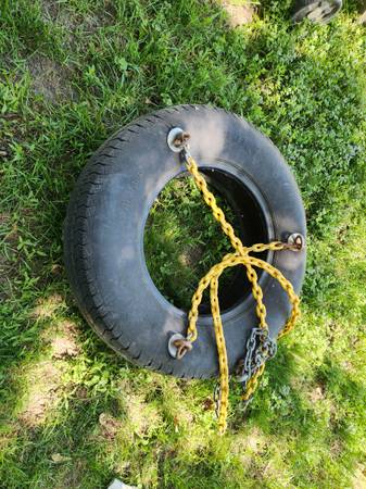 Rainbow tire swing 1