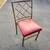 Pair (2) Chinoiserie MCM Faux Bamboo Gold Painted Steel Metal Chairs 7 thumbnail