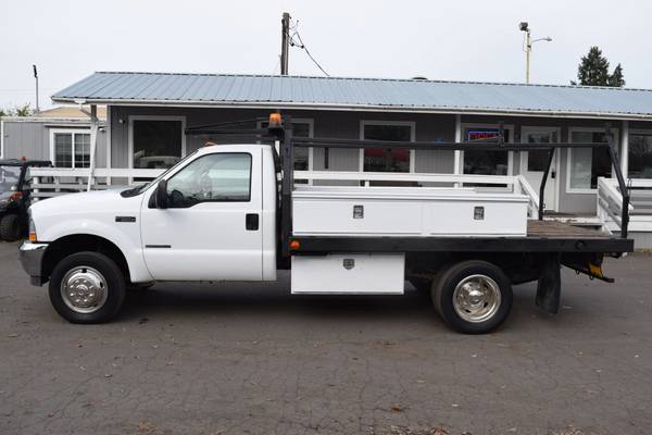 2002 Ford F550 12' Flatbed w/ 7.3L Power Stroke Diesel!!! 1