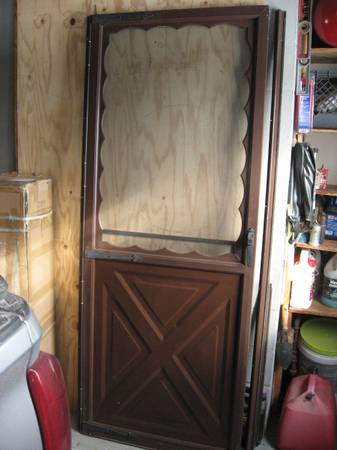Aluminum Storm Door Brown 32" x 81" 1