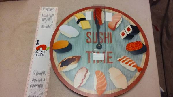 Sushi Time Wall Clock 1