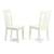 2, linen white, wood dining room chairs 6 thumbnail