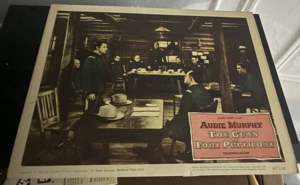 Audie Murphy Guns Of Fort Petticoat 11"x14" original lobby card 1