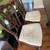 Solid wood dining table + 4 upholstered chairs 6 thumbnail