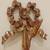 Pair(2)of antique Italian sconces: Genuine gold-leaf, handcarved wood 6 thumbnail