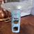 Vintage 1990s Post Modern Verdigris Metal & Pearl Glass Candle Holder 3 thumbnail