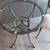 2-piece cafe' bistro tempered glass/iron table & chair. "New" 2 thumbnail