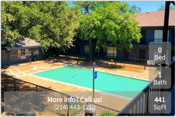 This is the place you've been looking for! Studio! 1