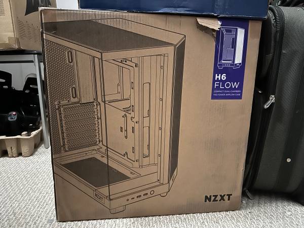 NZXT H6 Flow Compact Dual-Chamber Mid-Tower Airflow PC Computer Case - $8563471245138947120