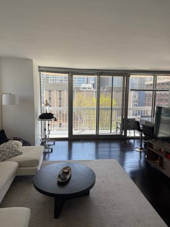 $3,700 / 2br - 1314ft2 - Amplio condominio de más de 1400 pies cuadrados con lavadora/secadora, balcón, piscina, cancha de baloncesto y parque para perros (River north/grand and state)63781303070595121