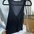 Three Dots Black Sleeveless V neck Tee 3 thumbnail