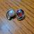Vintage gold tone clip on magnetic earrings 2 thumbnail