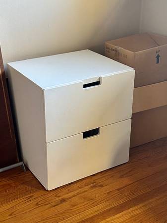 Clean, modern, spacious 2 drawer dresser 1