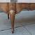 French Provincial Kidney-Shaped Leather-Top Cherry-Wood Coffee Table 14 thumbnail