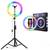 10” RGB Ring Light with 63" Tripod Stand for Selfie, Makeup, Live 1 thumbnail
