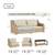 Outdoor patio furniture set(BRAND NEW)- wicker love seat and coffee table 5 thumbnail