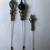 Vintage Set of 3 Silver & Black Stick Pins 6 thumbnail