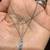 Brand New 14K White Gold Necklace with Natural Blue Topaz Stones 10 thumbnail