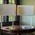 (Pair of) SIELAFF ‘Duo’ Curved Welded Table Lamps w/Linen Shades, Wht 2 thumbnail