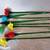 6 20" hand blown art glass flowers & 2 24" leaves 13 thumbnail