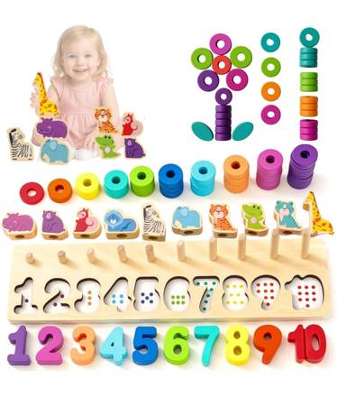 Puzzle de números de madera - $20 (Brooklyn)63471240412033120