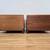 Pair Vintage Mid Century Modern Walnut Storage End Tables Cabinets 24 thumbnail