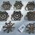 Snowflake Napkin Holder Rings-(silver metal) 1 thumbnail
