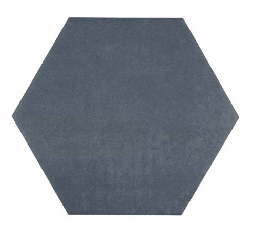 Case of Moroccan Concrete Blue Gray 8" x 9" Porcelain Hexagon Tile 1