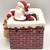 Vintage Santa Down the Chimney Cookie or Candy Jar Ceramic 2 thumbnail