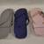 New 3 Pairs Women's Size 9-10 Flip Flop Sandals - Pink, Gray and Blue 5 thumbnail
