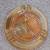 Vintage 1950s Iridescent amber ashtray 3 thumbnail